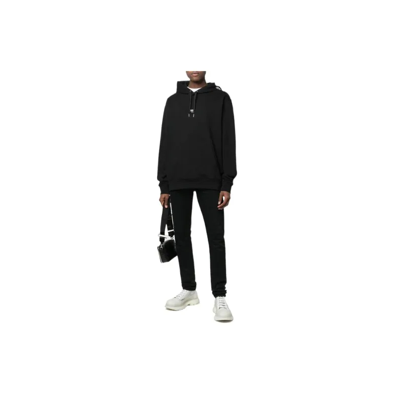 Alexander McQueen Logo Printed Drawstring Hoodie-1