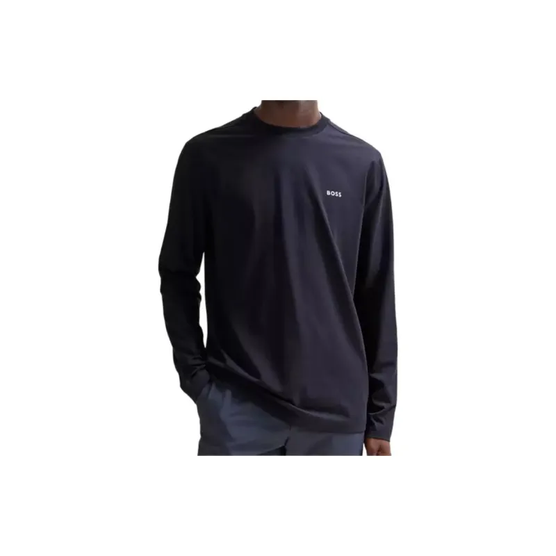 HUGO BOSS Contrast Logo Stretch Long Sleeved T Shirt-2
