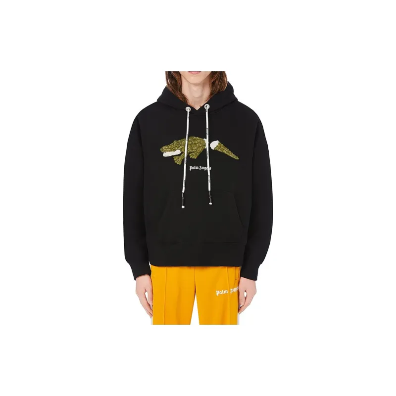 PALM ANGELS Croco Hoodie-2
