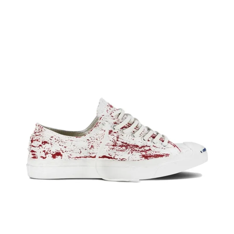 Maison Margiela x Converse Chuck Taylor All Star Anti-Slip Wear-Resistant Low-Top Canvas Shoes Unisex White Red-1