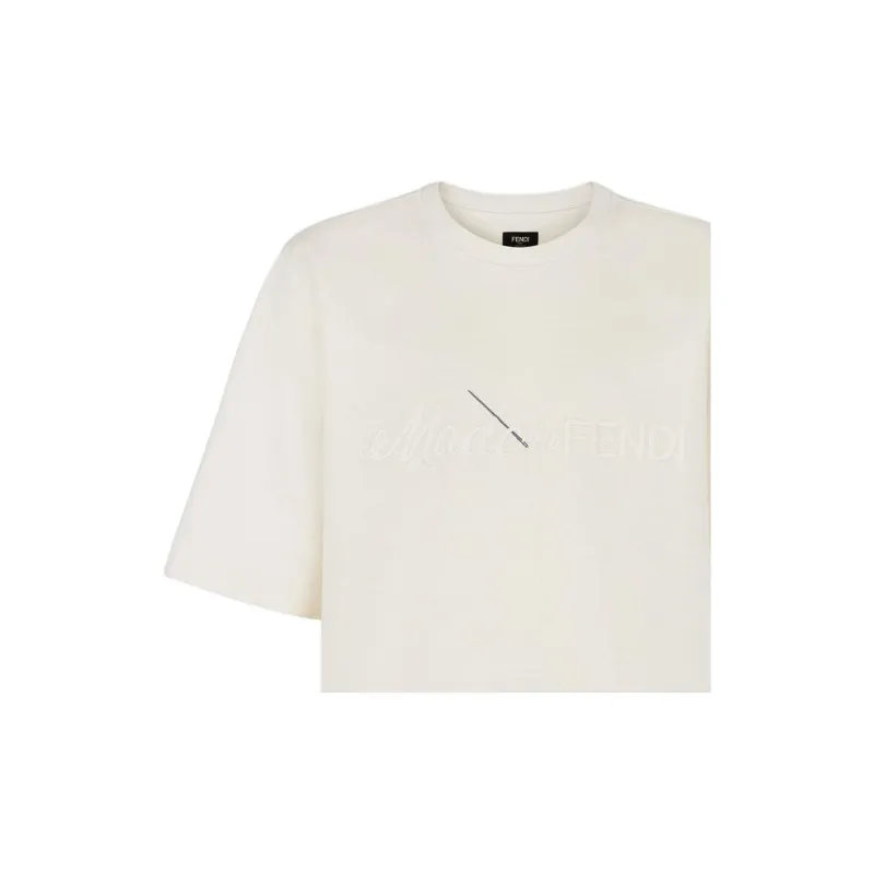 FENDI T Shirts Men White-4
