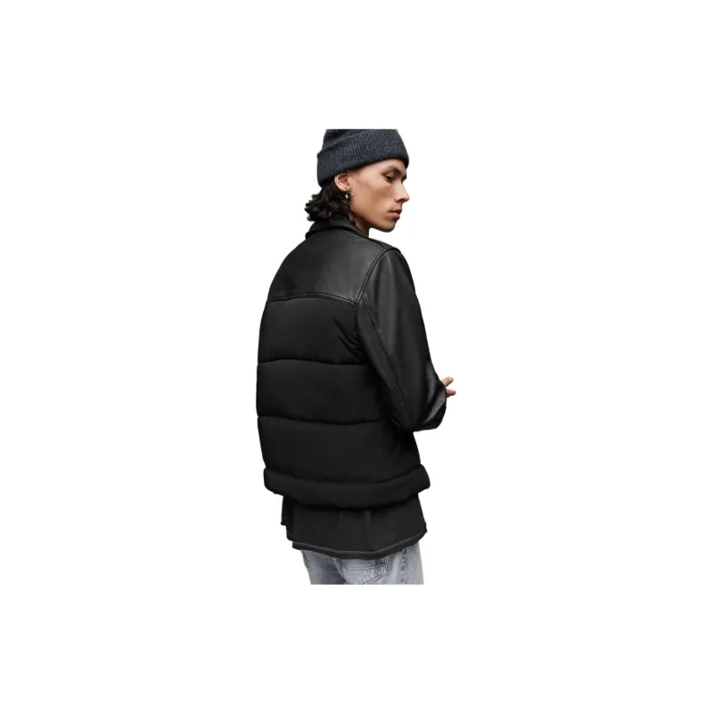 ALLSAINTS Leather Jackets Men Black-3