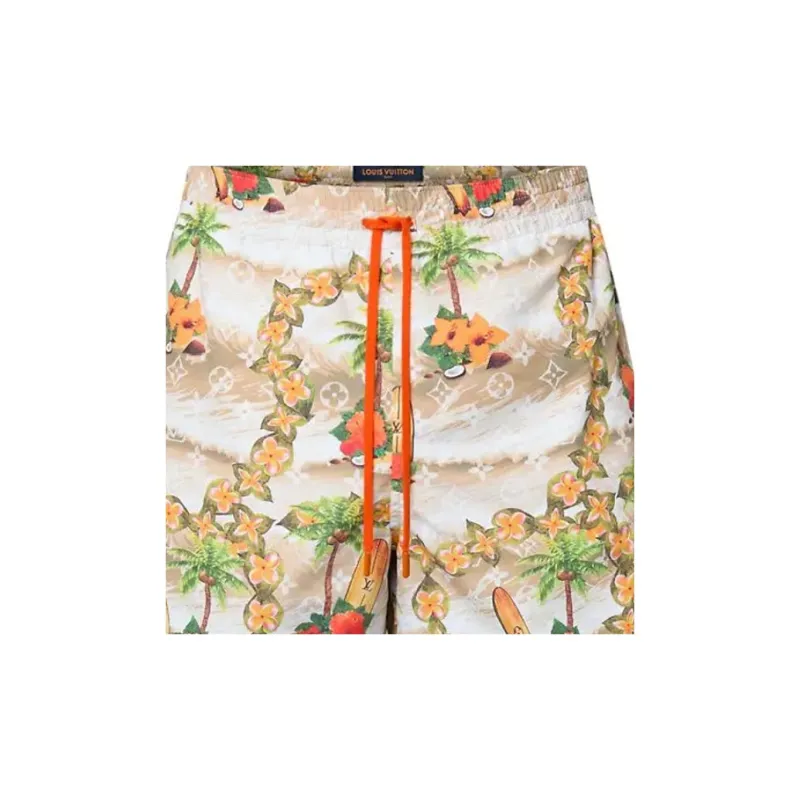 LOUIS VUITTON Monogram Nylon Swim Shorts-4