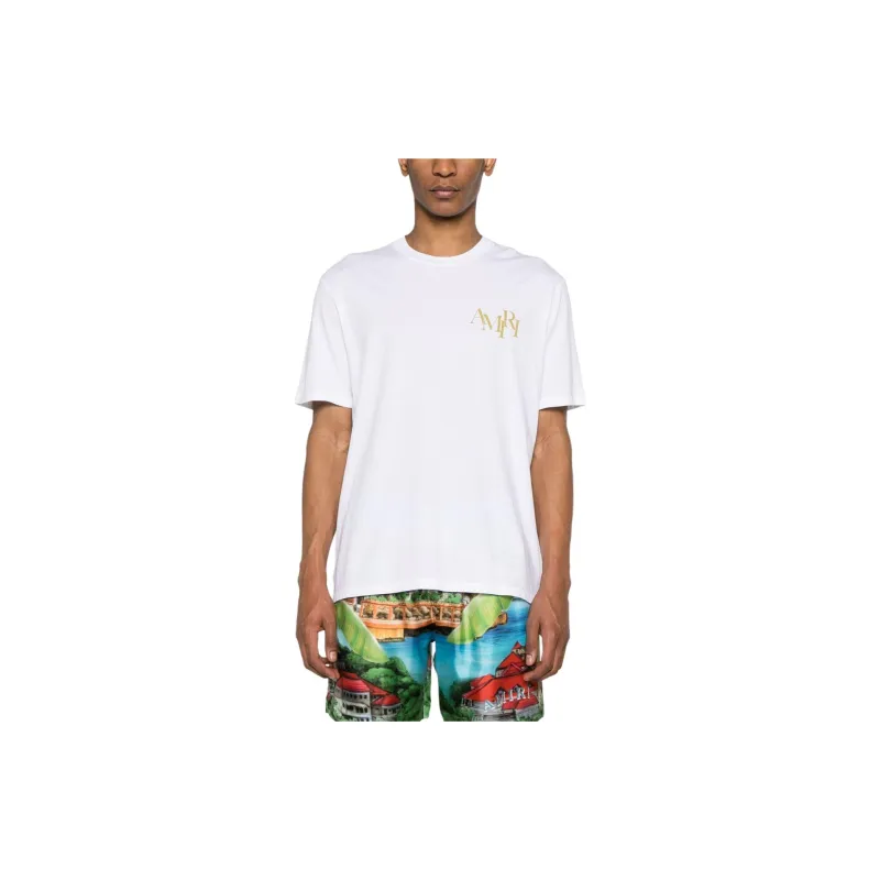 AMIRI Crystal Champagne T Shirt-1