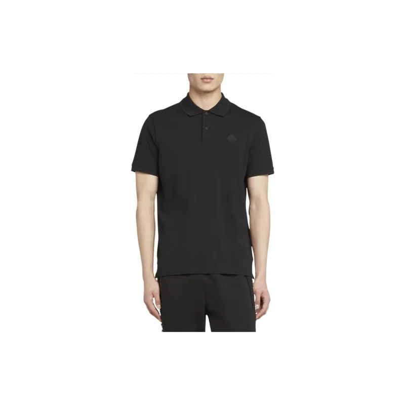 Moncler Logo patch Cotton Polo-4