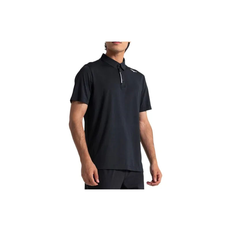 Mizuno ESSENTIAL Series Polo Shirt Men's Black-3