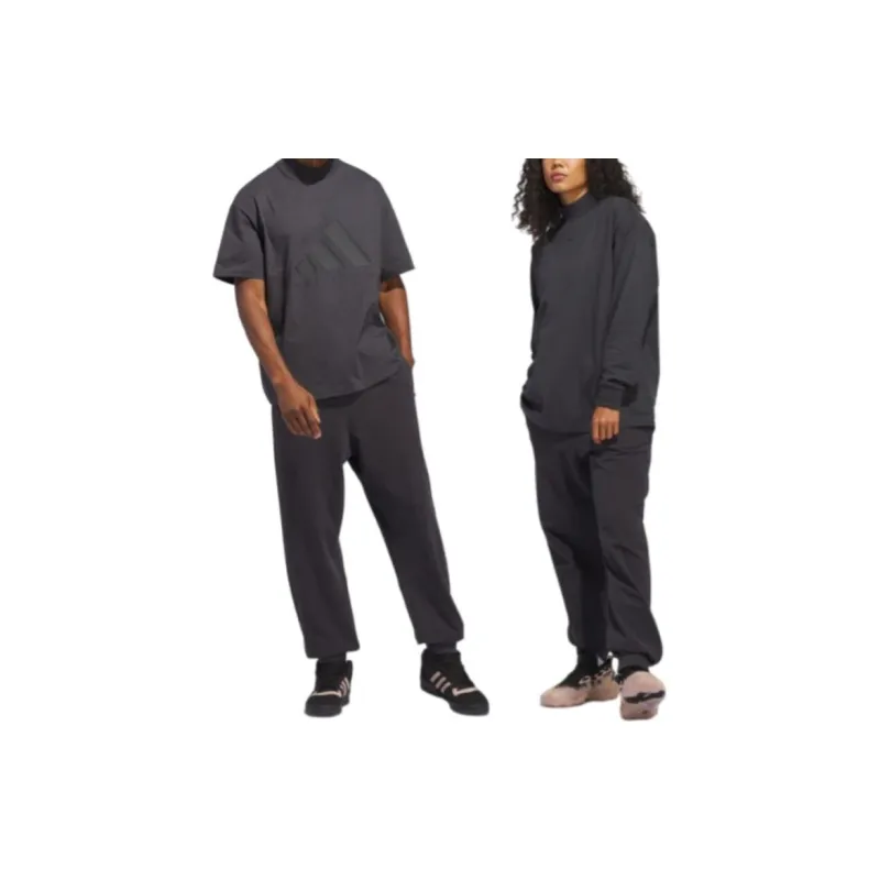 Adidas Sports Pants Unisex Carbon Gray-4