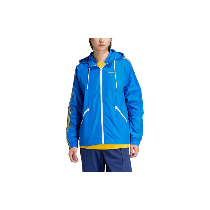 Adidas Originals Classic Three stripe Series Jackets Coats Men's Blue-1