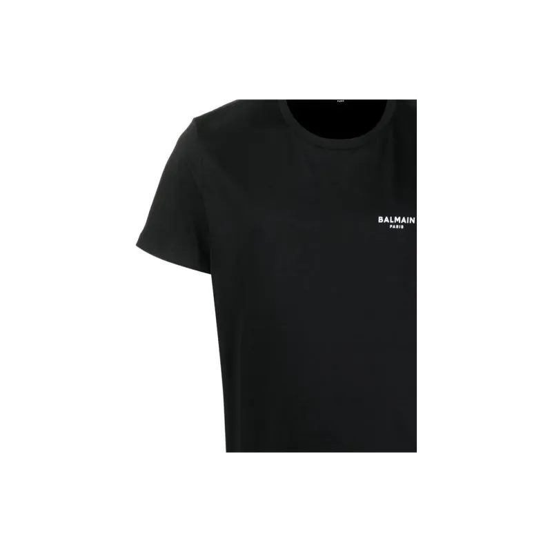 BALMAIN Logo Detailed Crewneck T Shirt-6