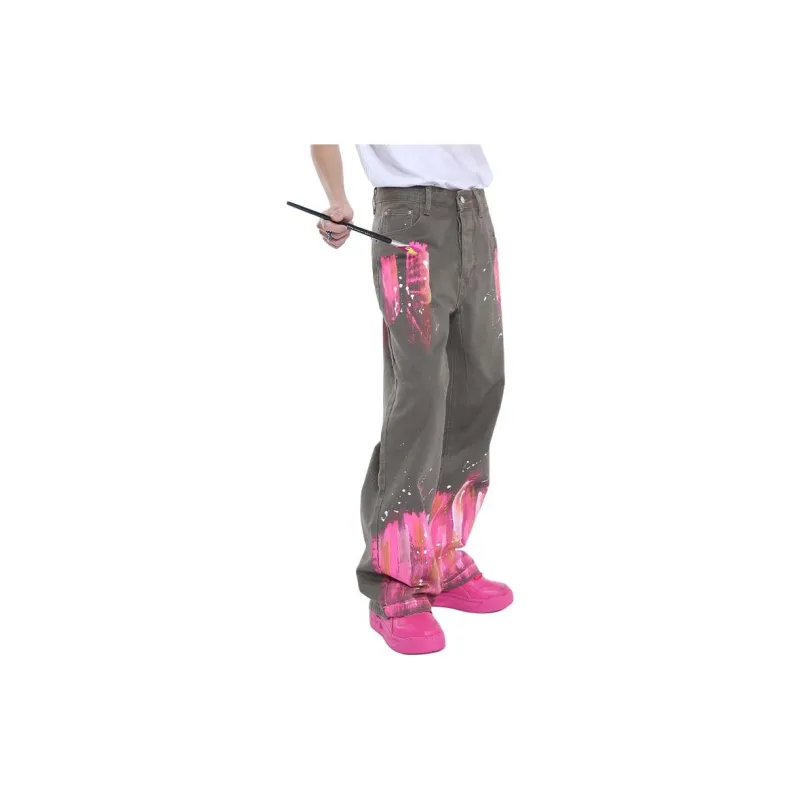 Voguo Relay Jeans Unisex Graffiti Red-2