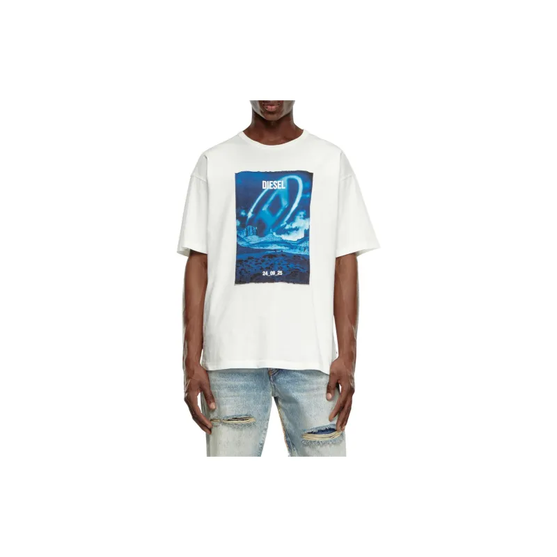 DIESEL T Boxt Q16 Graphic Print Crewneck T Shirt-2