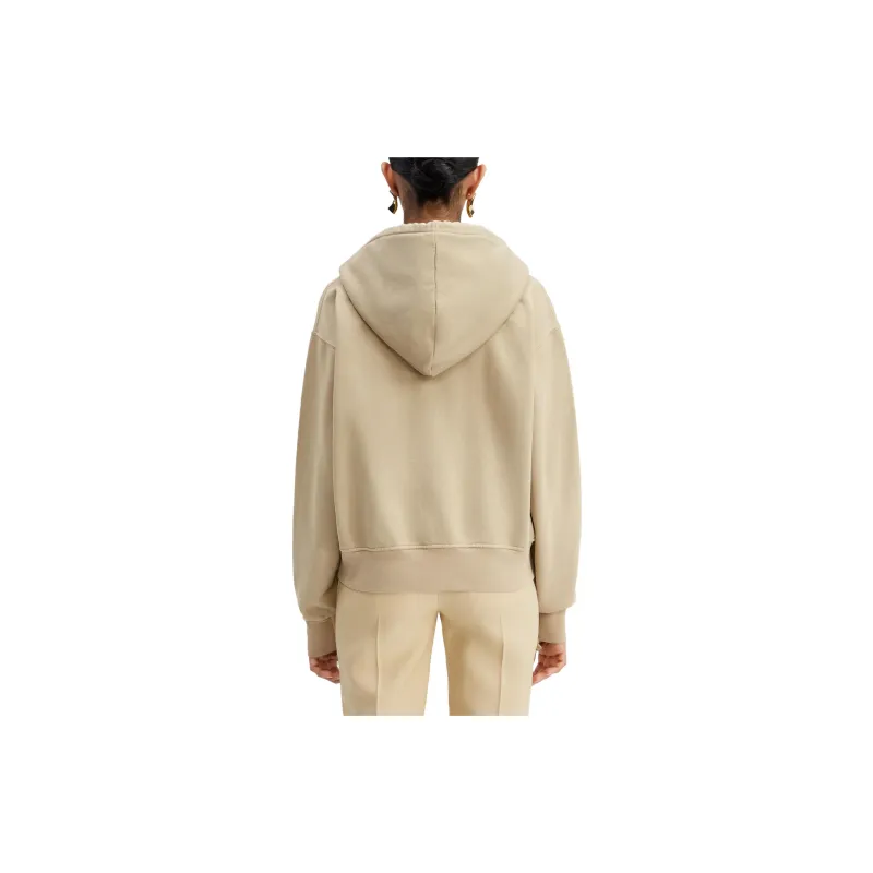 Jacquemus Le Sweater Camargue Zippe Clay Logo Sweatshirt-1