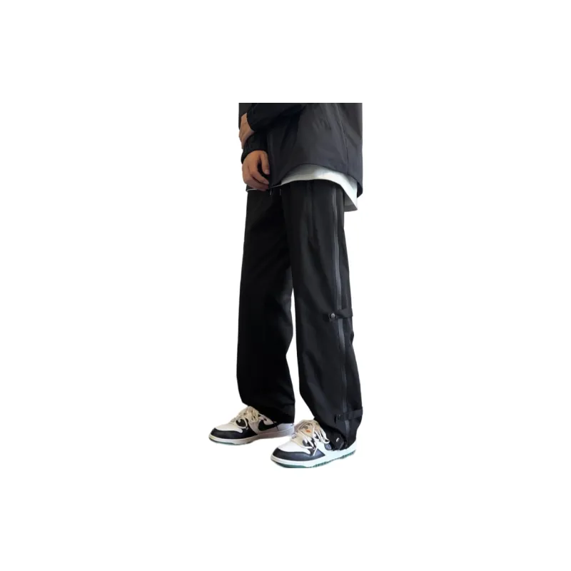 AMBER LIGHT Cargo Pants Unisex Black-3