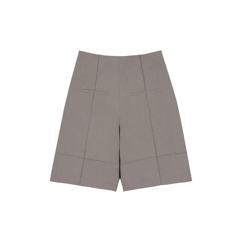 FAIRFAFO Casual Shorts Women's Light Khaki-1