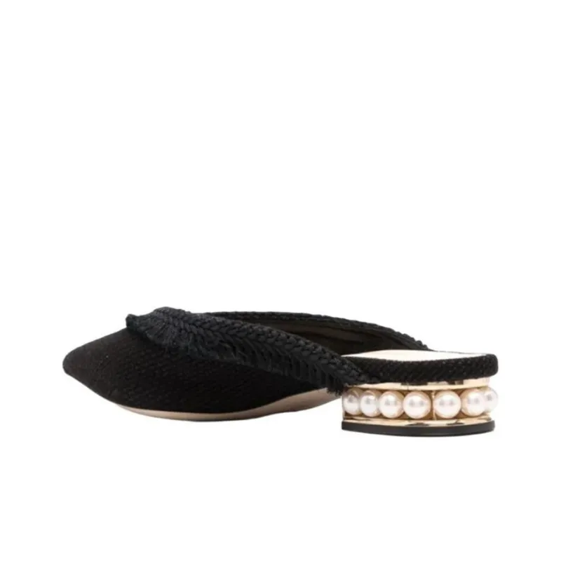 NICHOLAS KIRKWOOD Wrap-toe Slippers Women's Black-3