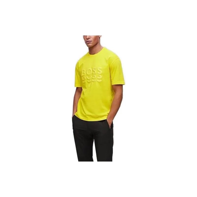 HUGO BOSS T-Shirts Men Yellow-3