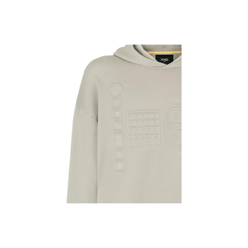 FENDI SS22 Sweatshirt Men's Gray-5