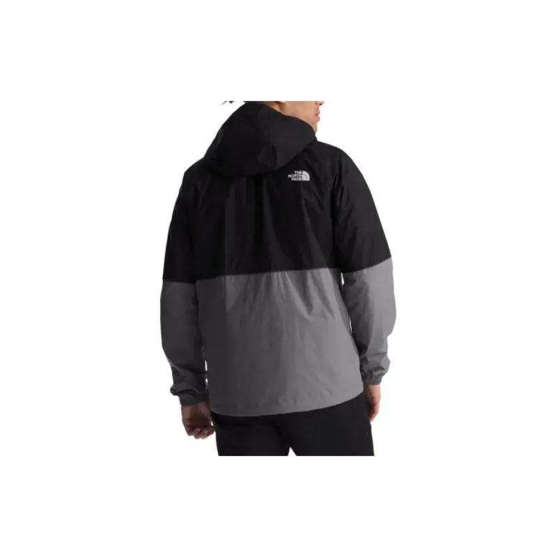 THE NORTH FACE Outdoor Hiking Windproof And Breathable Windbreaker Jacket Men's Black Gray-3