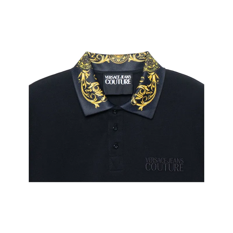 VERSACE JEANS COUTURE SS21 Polo Shirt Men's Black-5