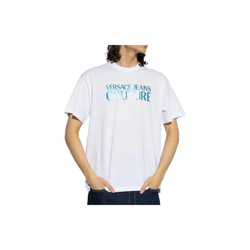 VERSACE JEANS Couture Logo print Cotton T shirt-2