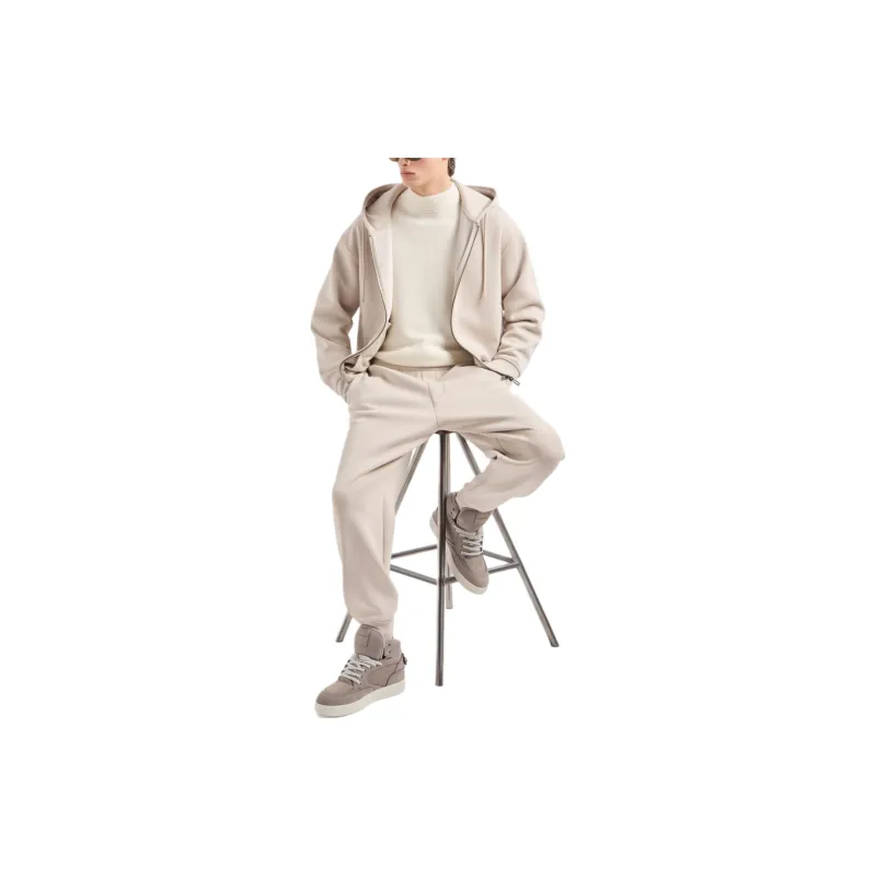 EMPORIO ARMANI Lyocell blend Jersey Hooded Sweatshirt With Zip-2