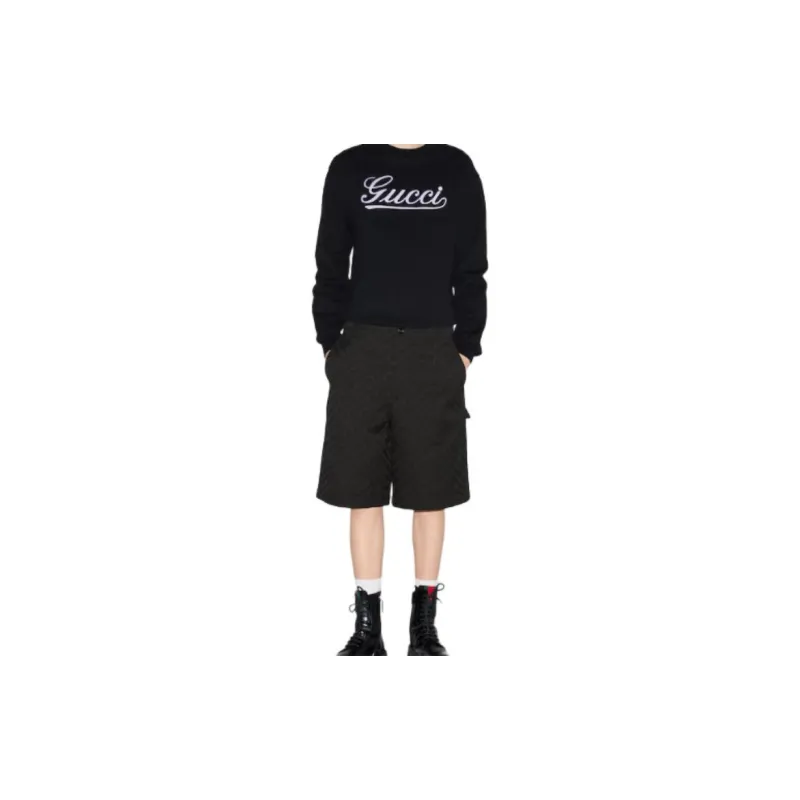 GUCCI Monogrammed Bermuda Shorts-1