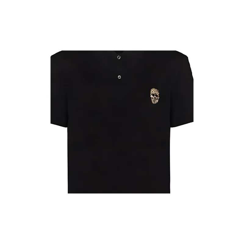 Alexander McQueen SS22 Polo Shirt Men's Black-5