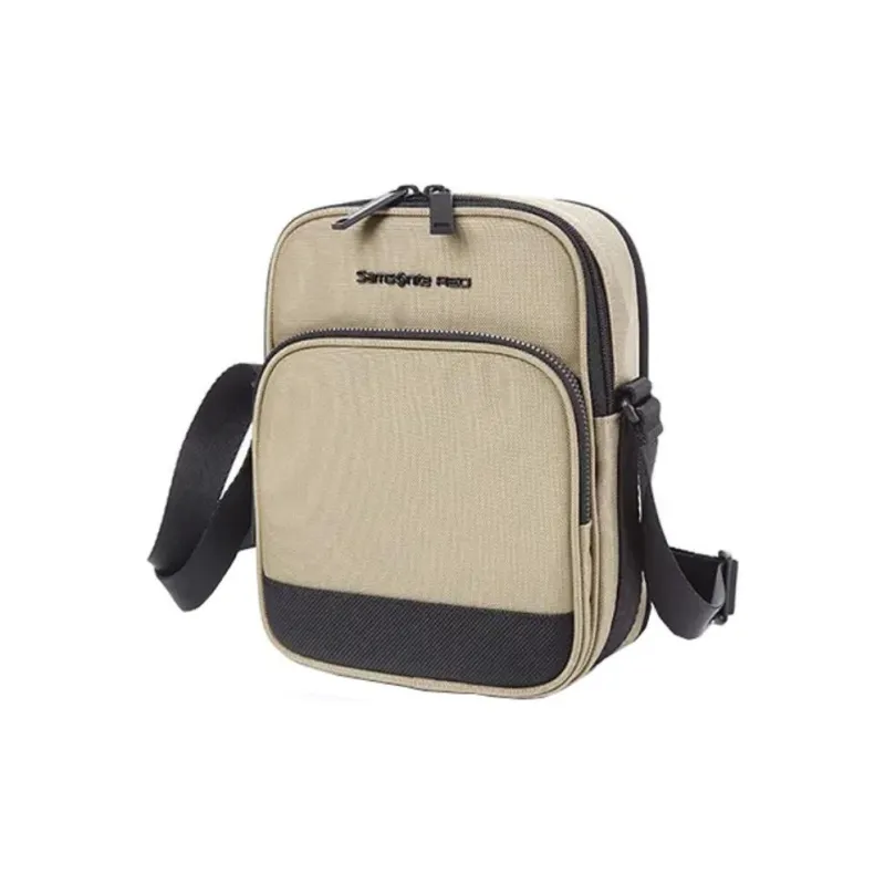 SAMSONITE Nylon Shoulder Bag Crossbody Bag Men's Beige Yellow-2