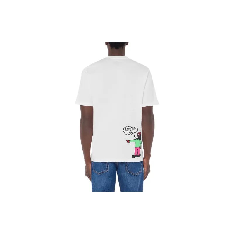 MOSCHINO T-Shirts Men White-2
