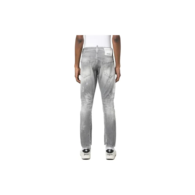 DSQUARED 2 Sexy Twist Straight Leg Distressed Jeans-3