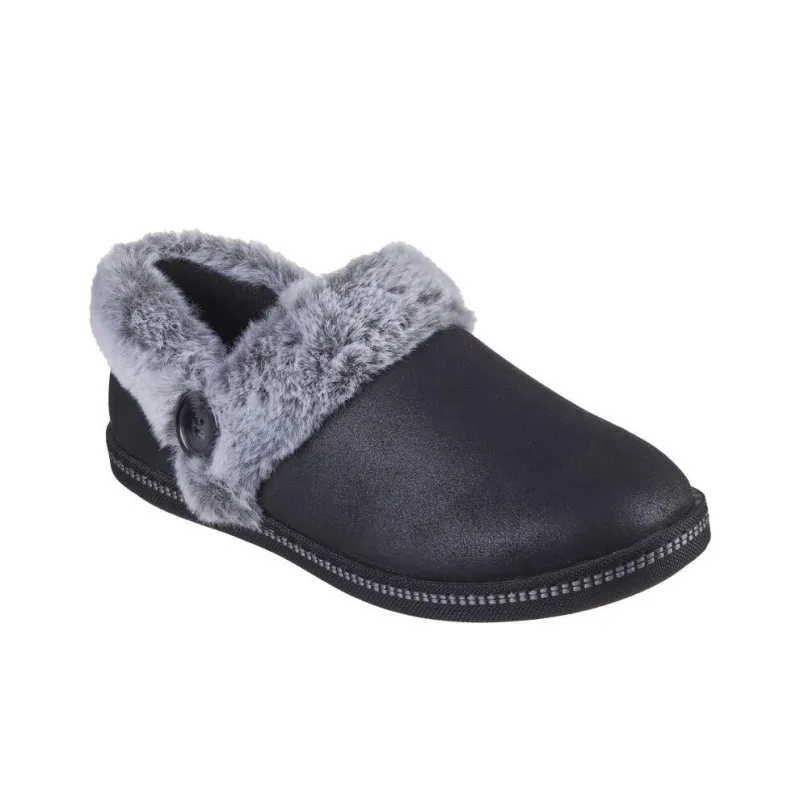 Skechers Cozy Slip Resistant Thermal Low Top Casual Shoes Women's Black-2