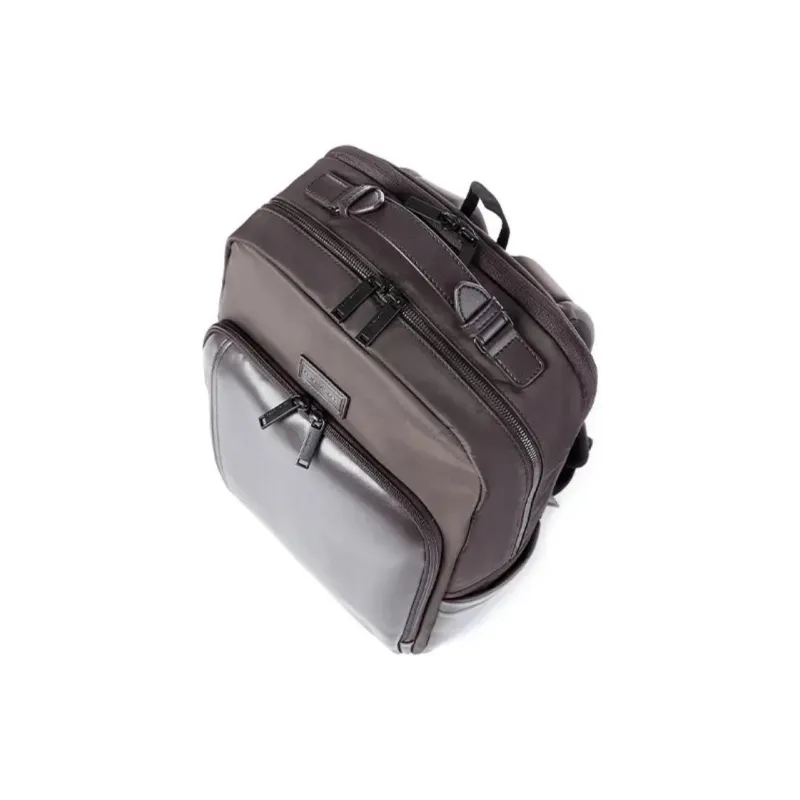 SAMSONITE Nylon Spell PU Backpack Men's Brown-4
