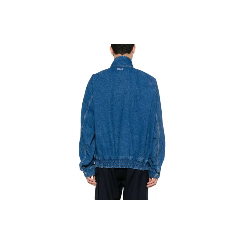 MARNI Bleached Coated Denim Bomber Jacket-2