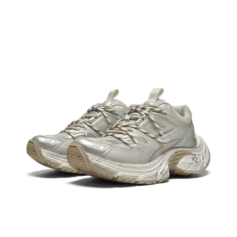 Stateof Stars Shock Absorbing, Non Slip, Wear Resistant, Breathable And Lightweight Low Top Chunky Sneakers Unisex-9