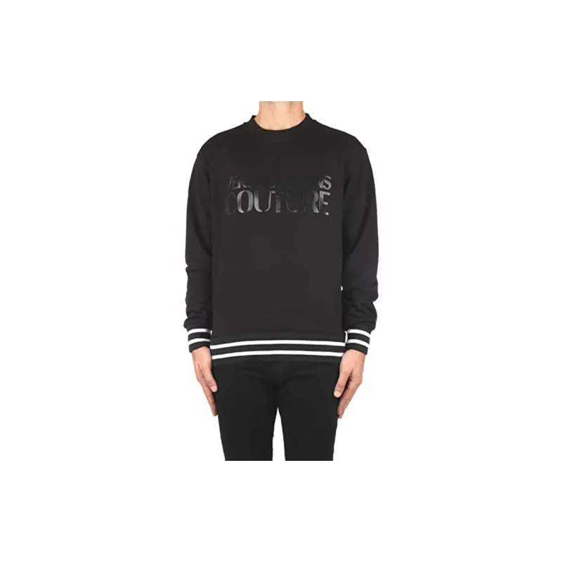 VERSACE JEANS COUTURE Crew Neck Regular Sweatshirt Men's Black-2