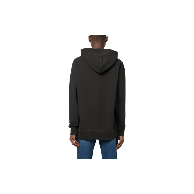 ISABEL MARANT Miley Logo Printed Drawstring Hoodie-2