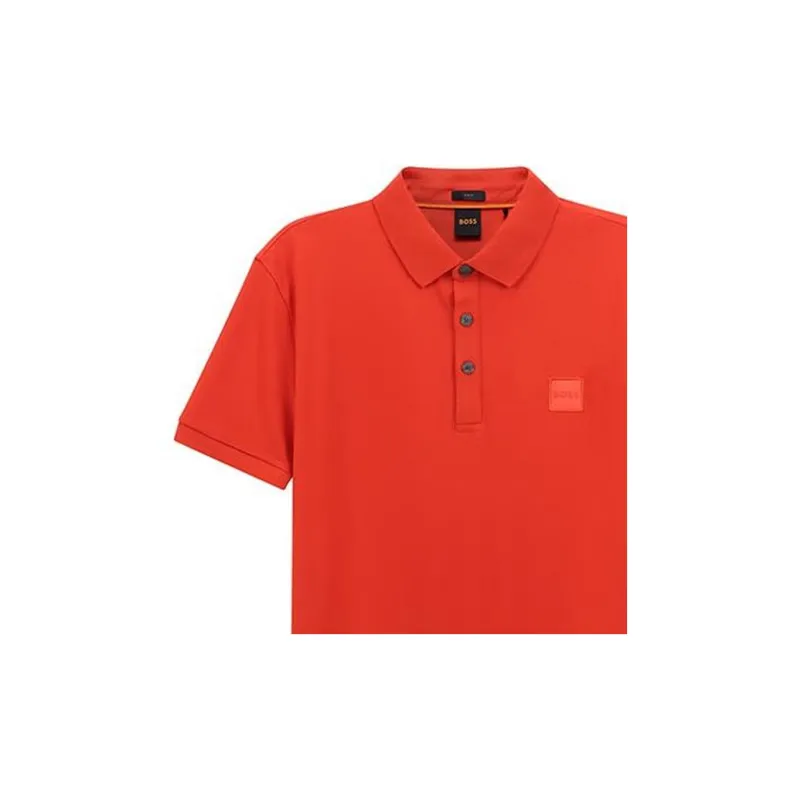 HUGO BOSS Polo Shirts Men Orange Red-3