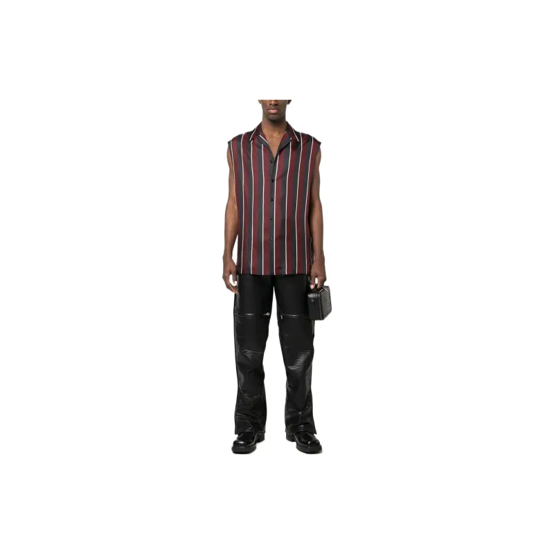 VERSACE Sleeveless Striped Tank-1
