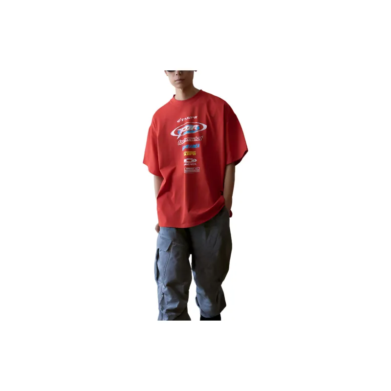 Far Archive T Shirts Men Red-2