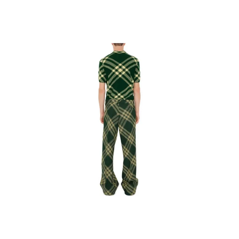 Burberry Vintage Check Fine ribbed Polo Shirt-2