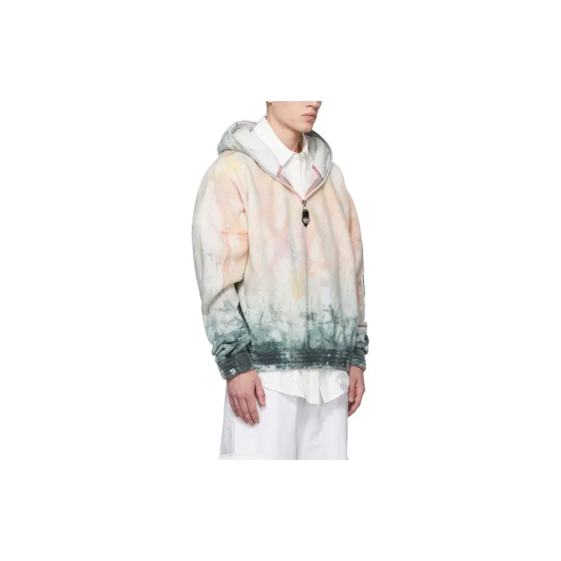 WE11DONE Grey Iridescent Zip Hoodie 'Grey'-2
