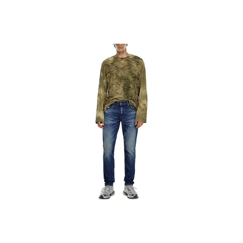 DIESEL 2019 D Strukt Slim Distressed Jeans-1