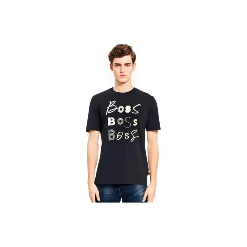 HUGO BOSS T Shirts Men Navy Blue-5