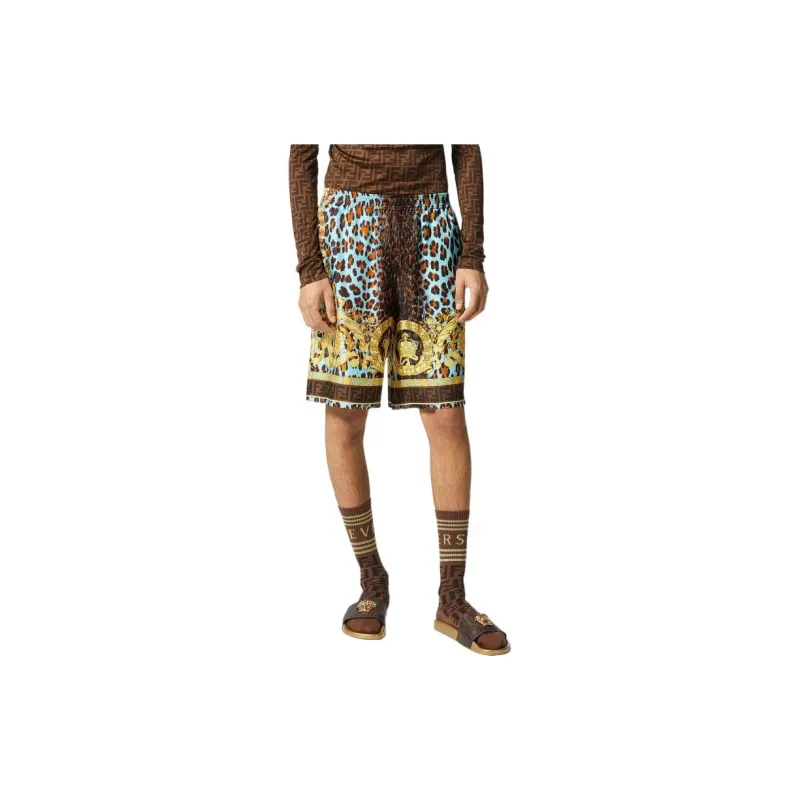 Fendi Fendace Wild Baroque Silk Shorts-2