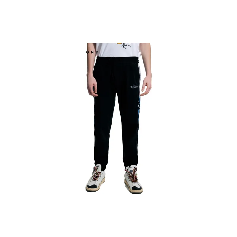 JOHN RICHMOND Knitted Sweatpants Men Black-2
