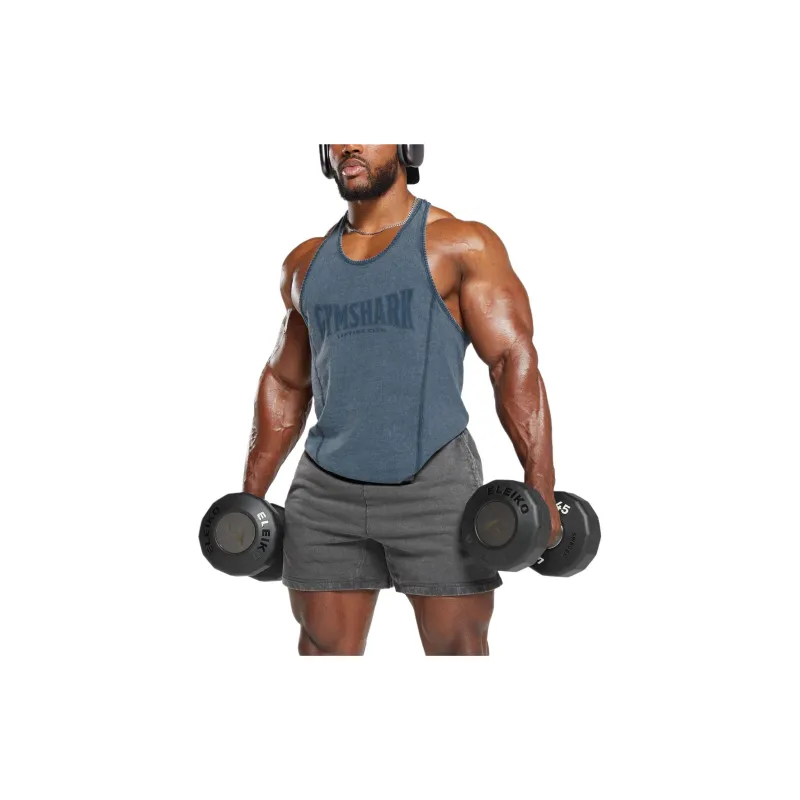 GYMSHARK Tank Top Men's Marine Blue-3
