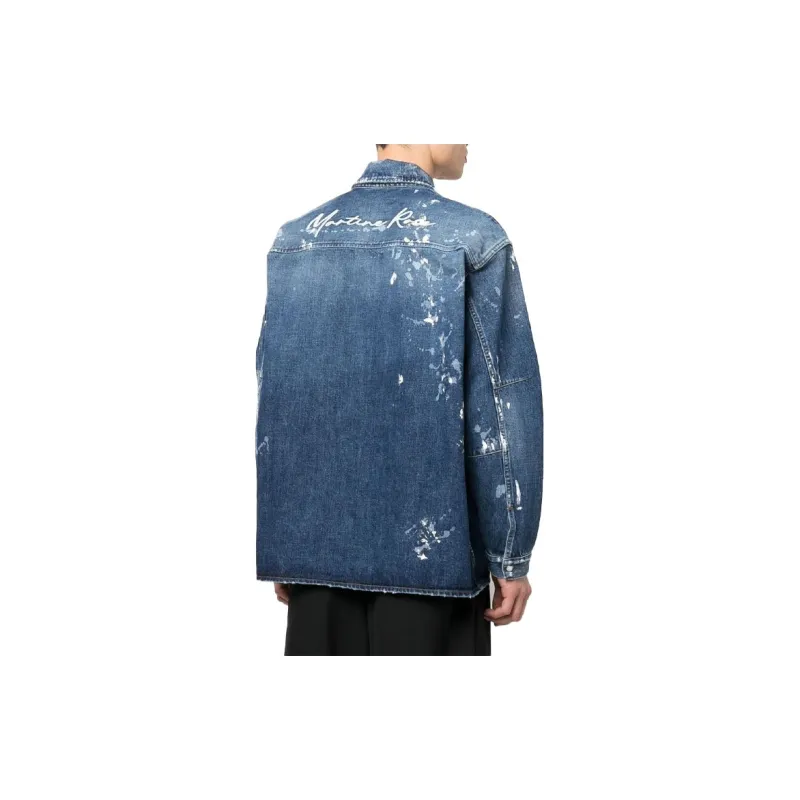 Martine Rose Denim Jackets Men Blue-4