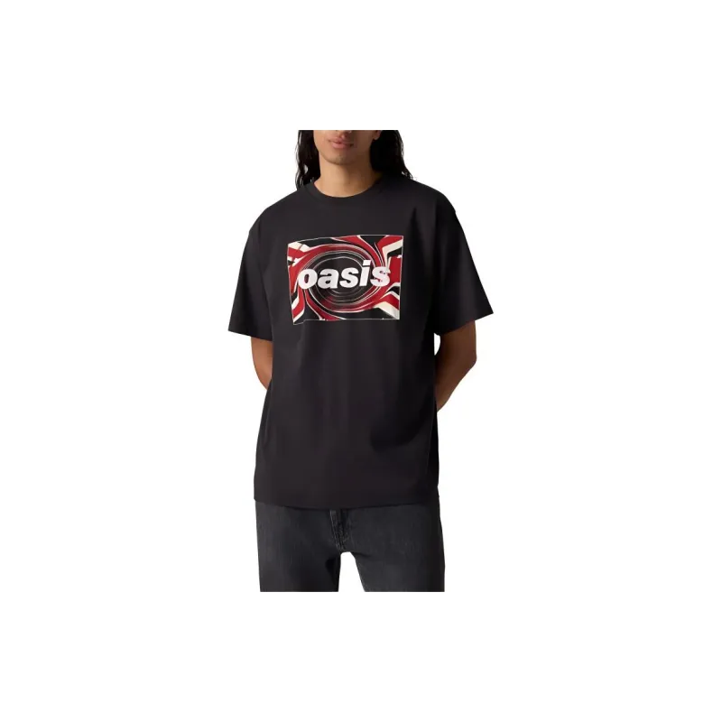 Levis Oasis Collaboration T Shirts Men Black-1