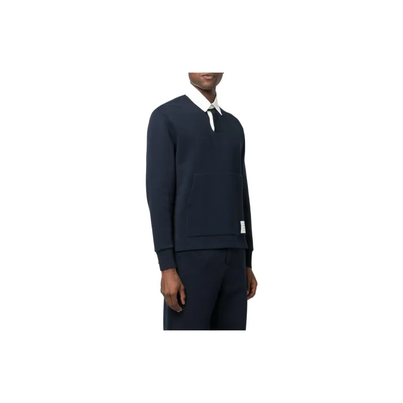 THOM BROWNE Polo Shirts Men Blue-2