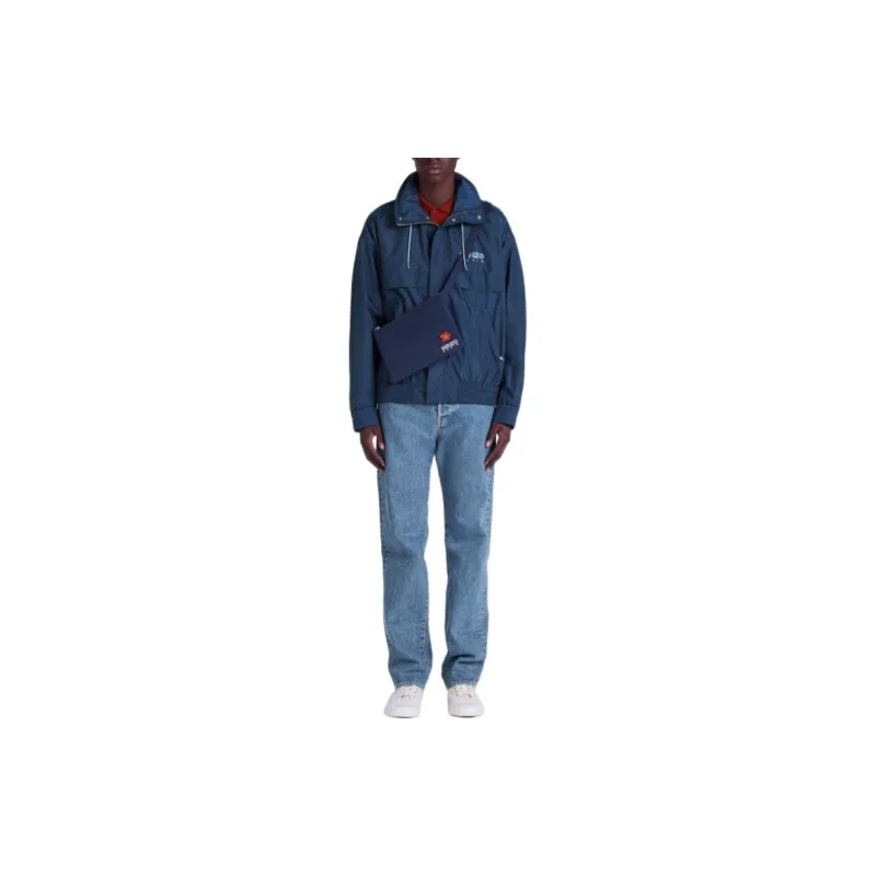 KENZO Logo Printed Long Sleeved Jacket-3